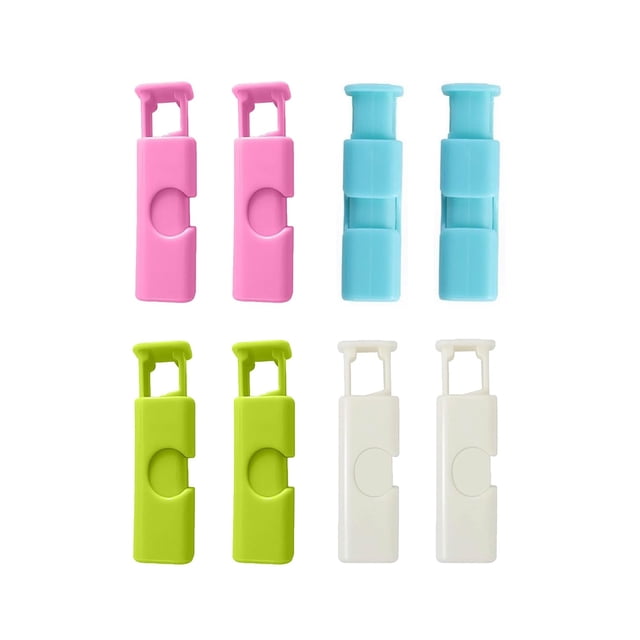 8-Piece Chip Clips Set for Food Storage - Strong Bread Bag Clips, Easy-Use Chip Clamps for Sealing Snacks, Cereal, Pasta