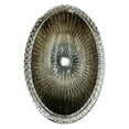 thumbnail image 3 of Olive 22" Silver Tempered Glass Oval Bathroom Vessel Sink in Silver, 3 of 8