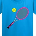 thumbnail image 4 of Inktastic Pink Tennis Racket and Ball Youth T-Shirt, 4 of 5