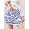 thumbnail image 4 of Musuos Women's Summer Mini Skirts High Waist Layered Ruffle A-Line Skirts for Casual Daily, 4 of 9