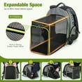 thumbnail image 6 of Cat Bubble Backpack Carrier - Expandable Large Space Cat Backpack for Kitty Small Dog up to 18lbs, Transparent Pet Carrier for Travel, Hiking, Walking & Outdoor, Gray, 6 of 7