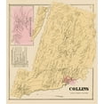 thumbnail image 2 of Stone 12x13 White Modern Wood Framed Museum Art Print Titled - Collins New York Landowner - Stone 1866, 2 of 4