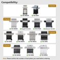 thumbnail image 4 of Grill Hot Plate, Fire Barrier Enamel Hot Plate Stainless Steel Grill Heating Tent, Flame Mash for Nexgrill 720-0888, 4 of 5