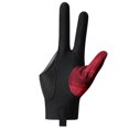 thumbnail image 1 of 1PCS Open Finger Billiard Gloves Antiskid Polyester Snooker Billiards Gloves Adjustable Sticker Portable Amateur Training right Red, 1 of 6