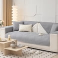 thumbnail image 3 of Washable Cotton Patchwork Slipcover Backside Anti Slip Particles Couch and L Shaped Sofa Towel Pure Color Breathable Seat Covers, 3 of 4