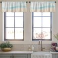 thumbnail image 4 of LALILO Kitchen Curtain Valance Blue Ink Summer Beach Water Rod Pocket Window Curtain 52"x 18" Set of 2, 4 of 7