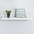 thumbnail image 4 of WELLAND 36 Inch Simons Wood Modern Floating Shelf Wall Mounted Display Shelves, 36"L x 7 3/4"D x 1 1/4"T, White, 4 of 5