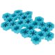 thumbnail image 2 of 2 Pcs 12 Grids Silicone Ice Cube Trays Snowflake Shaped Chocolate DIY Mould Cupcake Dessert Baking Mold (Sky-blue), 2 of 2