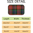 thumbnail image 2 of Floor Door Mats Bath Rugs Tartan Plaid Red , Entry Rug Non-Slip Washable Indoor Door Mat, Small Oriental Accent Throw Rug for Bedroom Kitchen Entryway Bathroom 36x24in Carpet Runner, 2 of 7