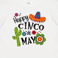 thumbnail image 4 of Inktastic Happy Cinco De Mayo- Sombrero, Cactus, Flowers Boys or Girls Baby T-Shirt, 4 of 5