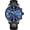 Leather Band Black, variant on Pilot Military Watches Men's Complications Automatic Watch Luminous Calendar Moon Phase 24-Hours Black