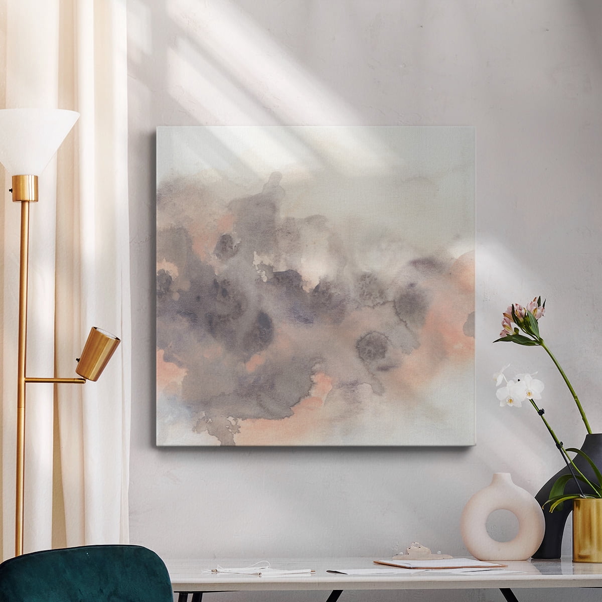 Wexford Home Smoke Surface I-Premium Gallery Wrapped Canvas, 16" x 16" - Ready to Hang