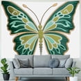 thumbnail image 4 of COMIO Big Butterfly Green Hanging Tapestry, Suitable for Bedroom Decoration Painting, 4 of 6