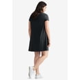 thumbnail image 2 of ellos Women's Plus Size A-Line Knit Tee Dress, 2 of 3