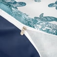 thumbnail image 4 of Erosebridal Ocean Animal Turtle Twin Bedding,White Teal Duvet Cover Set For Girls Boys 2-Piece,No Comforter,Reversible, 4 of 6