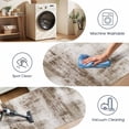 thumbnail image 3 of Washable Runner Rug 2x6 ft Non Slip Soft Low Profile Microfiber Modern Abstract Runner for Entryway, Kitchen, Hallway, Laundry, Bedroom, 3 of 6