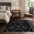 thumbnail image 2 of KoshiMe 3'x5' Area Rugs for Living Room, Machine Washable Rugs Non-Slip, Low Pile Soft Print Pattern Western Rug for Bedroom, Dining Room, Office, Black, 2 of 9
