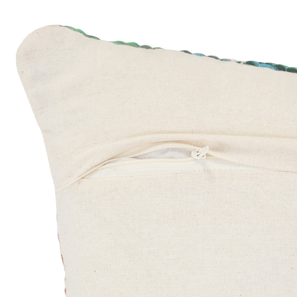 Harlow Hill Nomad 20" x 20" Geometric Adult Decorative Throw Pillow Cover, Ice White/Multicolor