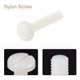 thumbnail image 4 of Unique Bargains M5 x 30mm Nylon Machine Screws, Pan Head Slotted Screw Fasteners, 40 Pack, 4 of 4