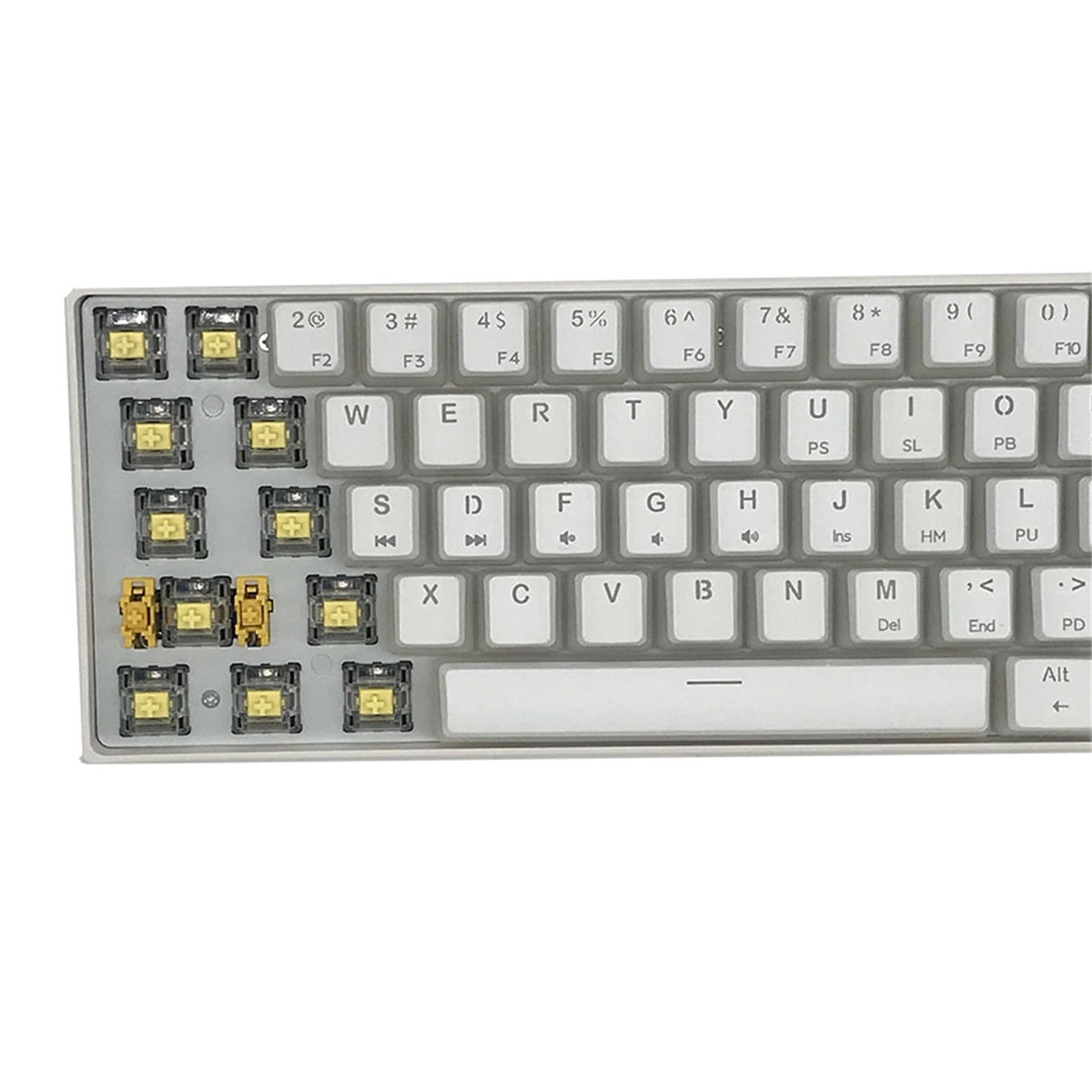 PK61 61 Key yellow Switchs USB Wired Backlit Game Mechanical Keyboard, Keyboard