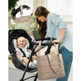 thumbnail image 3 of Lovevook Diaper Bag Tote,Fashion Mommy Tote Bag Work Travel Diaper Bag Fit up to 15.6inch Laptop Chic Puffer Fabric Soft & Comfortable, 3 of 8