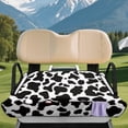 thumbnail image 3 of XYZCANDO Cow Print Golf Cart Rear Seat Cover | 4 Storage Pockets | Washable Non-Slip Cover For 2 Passenger Golf Carts, 3 of 9
