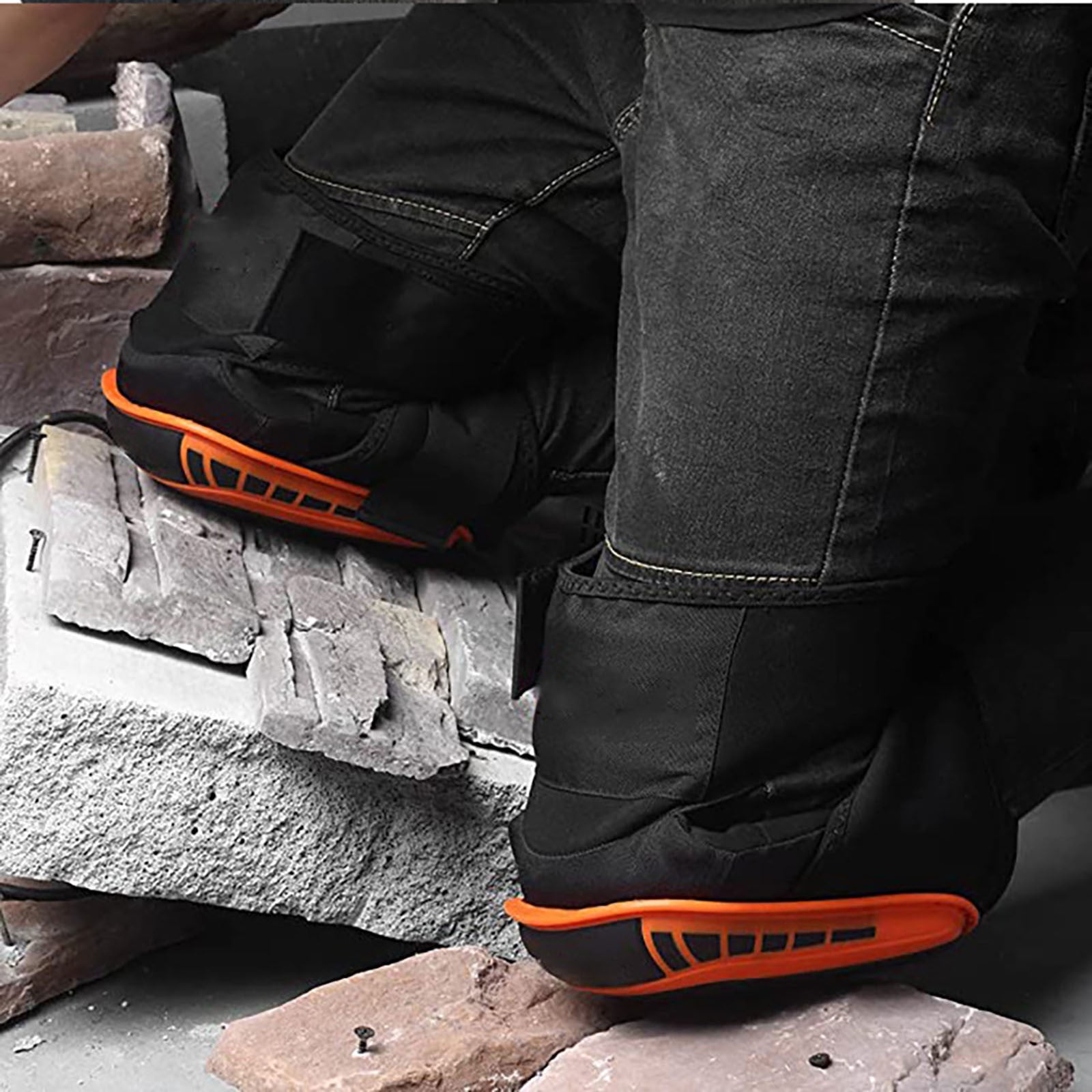 Heavy Duty Knee Pads for Construction Work, Comfortable Gel Cushion with Adjustable Straps, Durable Protection