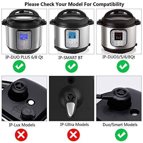 Steam Diverter Silicone Pressure Release Valve Accessories 360° Rotatable For Instant Pot Pressure Cooker Duo/Smart/Ultra Models Of Mini/5qt/6qt/8qt NOT For LUX Models 