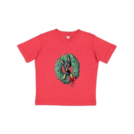 

Inktastic KiniArt Min Pin Christmas Gift Toddler Boy or Toddler Girl T-Shirt