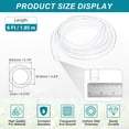 thumbnail image 2 of Uxcell Clear Tubing, 16mm ID x 20.20mm OD - 6ft Tube Lightweight Vinyl Hose, Transparent Flexible Plastic Water Tubing for Air Oil Water Transfer Aquarium Irrigation, 2 of 6