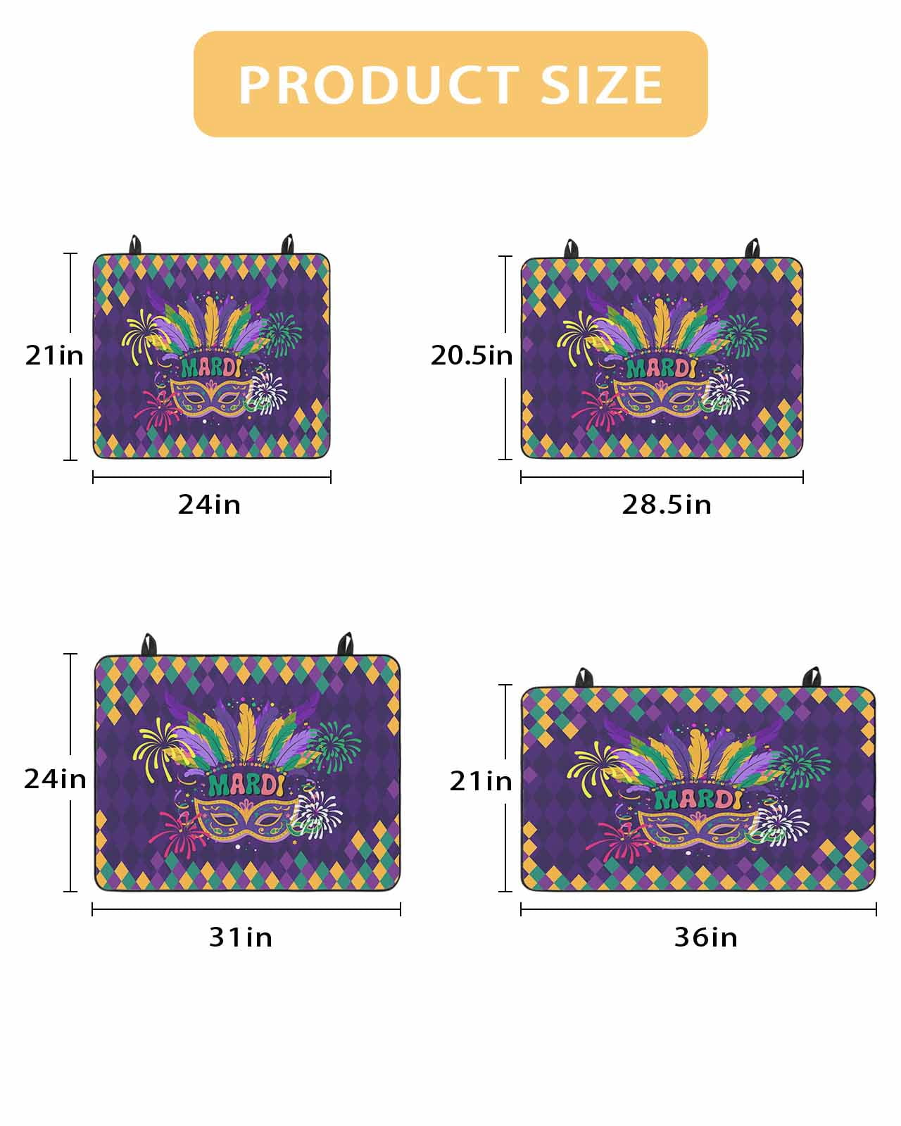 Large Induction Cooktop Protector Mat Purple Carnival Stove Top Covers for Electric Stove, Modern Geometric Feathers Ethnic Decorative Stove Burner Cover Mats, Glass Top Stove Cover