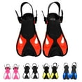 thumbnail image 4 of LOVIVER Junior Children Scuba Diving Swimming Flippers Open Heel Rose Red White, 4 of 8