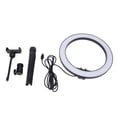 thumbnail image 2 of Circle Fill Light, Bright 10 Inch Cellphone Round Lamp 6.2ft Cable 3 Light Colors With Tripod For Live Streaming, 2 of 8