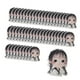 thumbnail image 1 of 50 tarjetas de exhibición de pinzas para el cabello con lindos patrones para niñas, soporte para exhibición de joyas Estilo E, 1 of 9