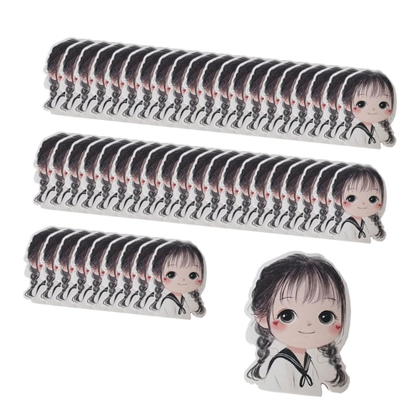 50 tarjetas de exhibición de pinzas para el cabello con lindos patrones para niñas, soporte para exhibición de joyas Estilo E
