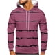 thumbnail image 1 of Sudadera con capucha para hombre, estilo casual, a la moda, con cuello redondo, bolsillos y estampado degradado, sudadera de manga larga con capucha, blusa de poliéster para hombre, 1 of 4