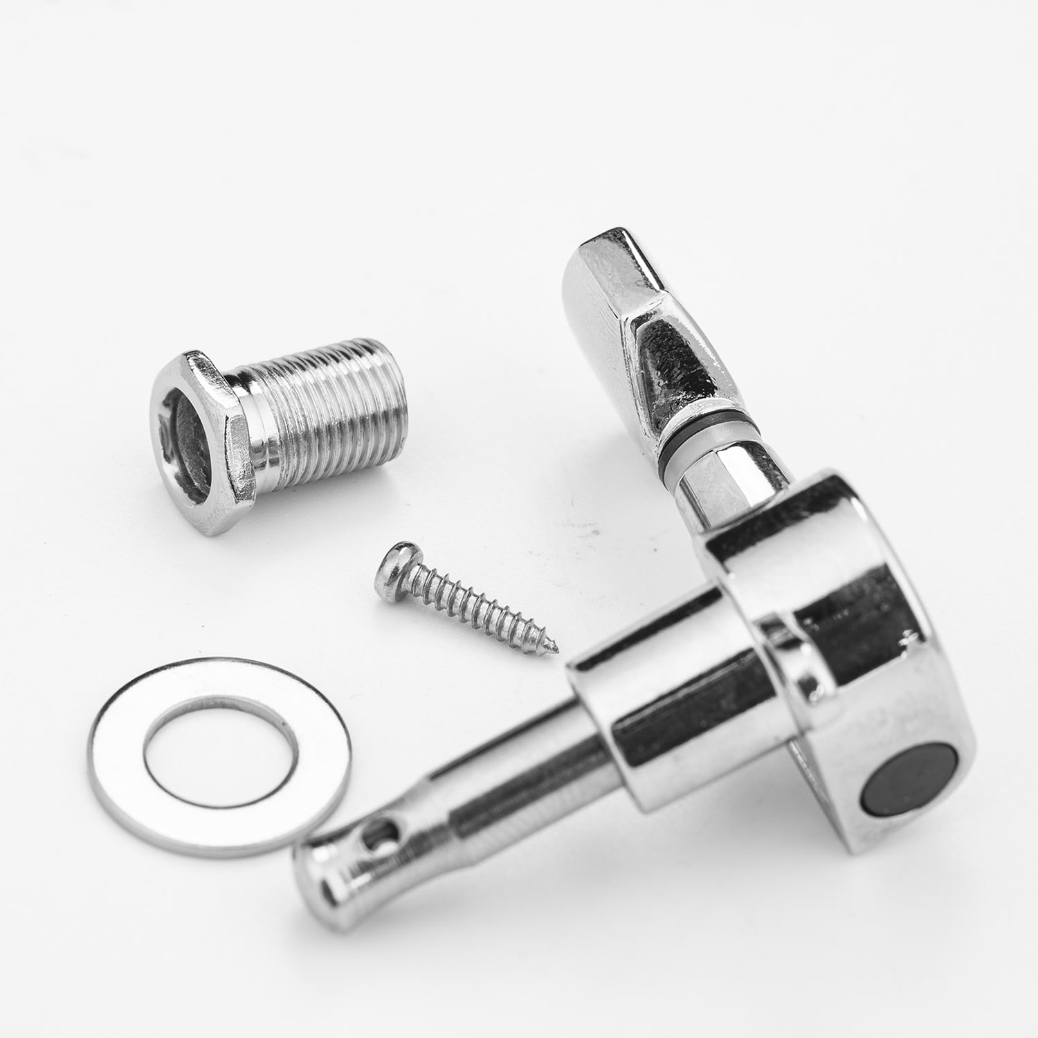 LOOKSEVEN 3 Left 3 Right Hand Sealed Guitar Tuner Pegs,Big Square Electric Guitar String Tuning Pegs Keys Machine Heads for Fender Strat Telecaster Tele/Electric Guitar-Silver