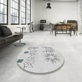 thumbnail image 4 of Ahgly Company Machine Washable Indoor Rectangle Transitional White Smoke Area Rugs, 2' x 3', 4 of 7
