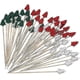 thumbnail image 1 of 100 Christmas Tree Shape Cocktail Picks, Cocktail Picks Sandwich Fruit Sticks Pearl Toothpicks Decor-DF, 1 of 5