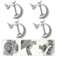 thumbnail image 3 of Aluminum Alloy Stage Lighting Clamps Silver 4Pcs 4.7x3.3in For Professional Users, 3 of 9