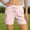Pink, variant on Women's Casual Athletic Running Shorts Quick Dry Lightweight Workout Gym Shorts with Zipper Pockets Light Blue