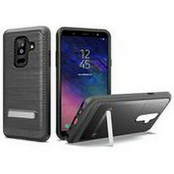 GSA Brushed Hybrid Case w/Kickstand for Samsung Galaxy A6, A600 Black