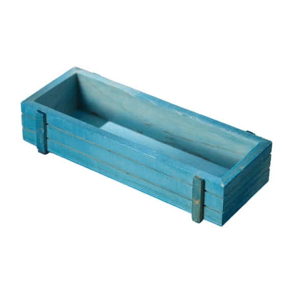 Handcrafted Wood Succulents Container Enhancing Air Circulation Household Decors