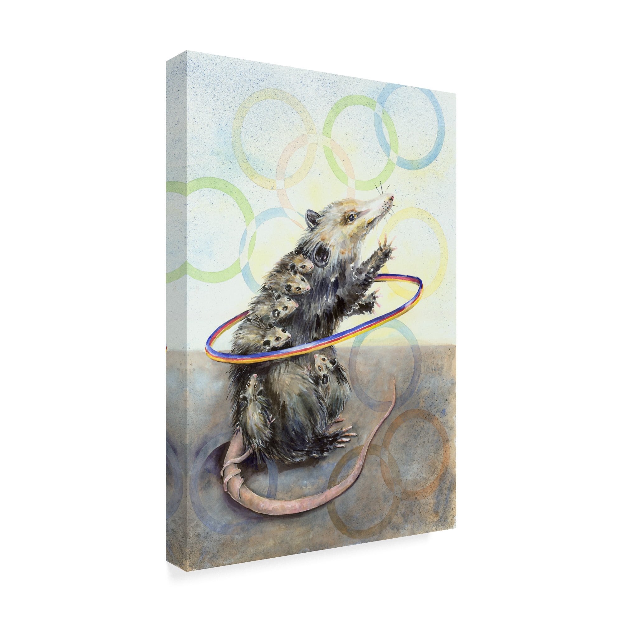Trademark Fine Art 'Playing Possums' Canvas Art by Charlsie Kelly