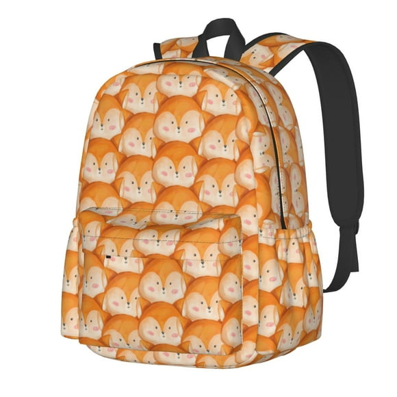Sikiie Beautiful Fox A Print Lightweight Student Backpack, Suitable for School, Work, Sports and Travel, Ergonomic Large-capacity Backpack, Unisex
