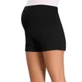 thumbnail image 5 of BRGZLK Women's Maternity Shorts Solid Color Loose 5" Over Belly Lightweight Breathable Belly Support Shorts Soft Stretchy Comfy Maternity Clothes Black M, 5 of 5