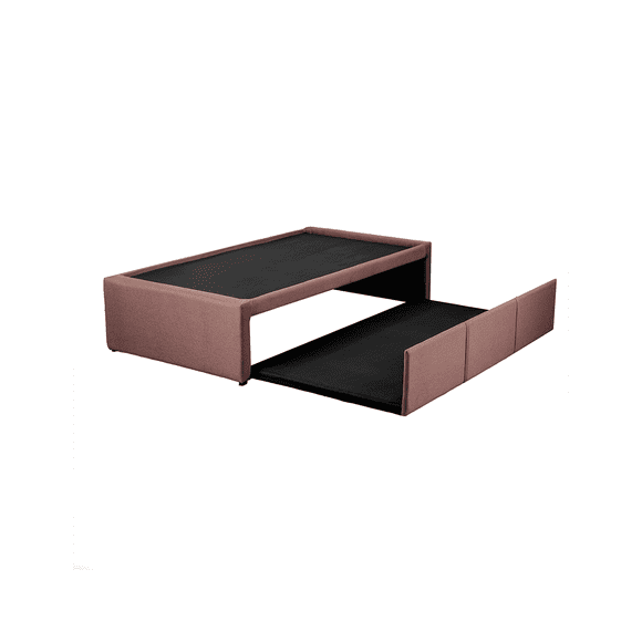 Cama Doble Matrimonial Roomi Resistente Y Cómoda Color Rosa