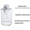 thumbnail image 5 of Bee Keeping Beekeeper Veil hat gnats Insect Bug Mosquito Fishing Gardening Cap with Head net Netting mesh Hood for Men Women 1Pack, 5 of 8