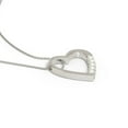 thumbnail image 4 of Collier Cœur Incliné Gravé avec Perles, 4 of 7