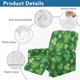 thumbnail image 5 of HELLHERO 4 Pcs Clover Pattern Recliner Chair Slipcover, Anti Scratch Recliner Chair Covers High Elastic Soft Recliner Slipcovers for Home Living Room, 5 of 8